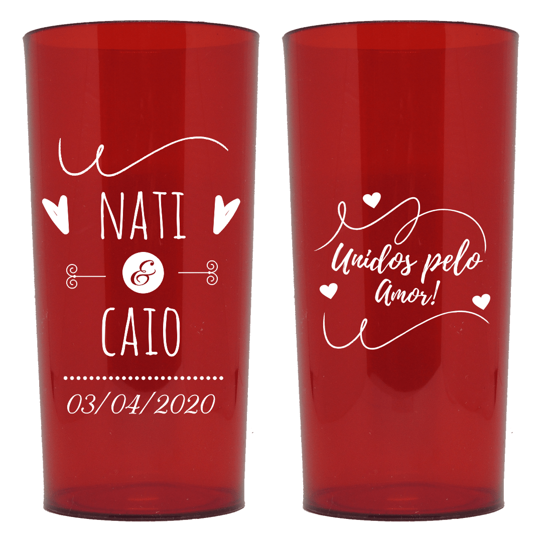 Copo Casamento Copos Personalizados Long Drink Ml